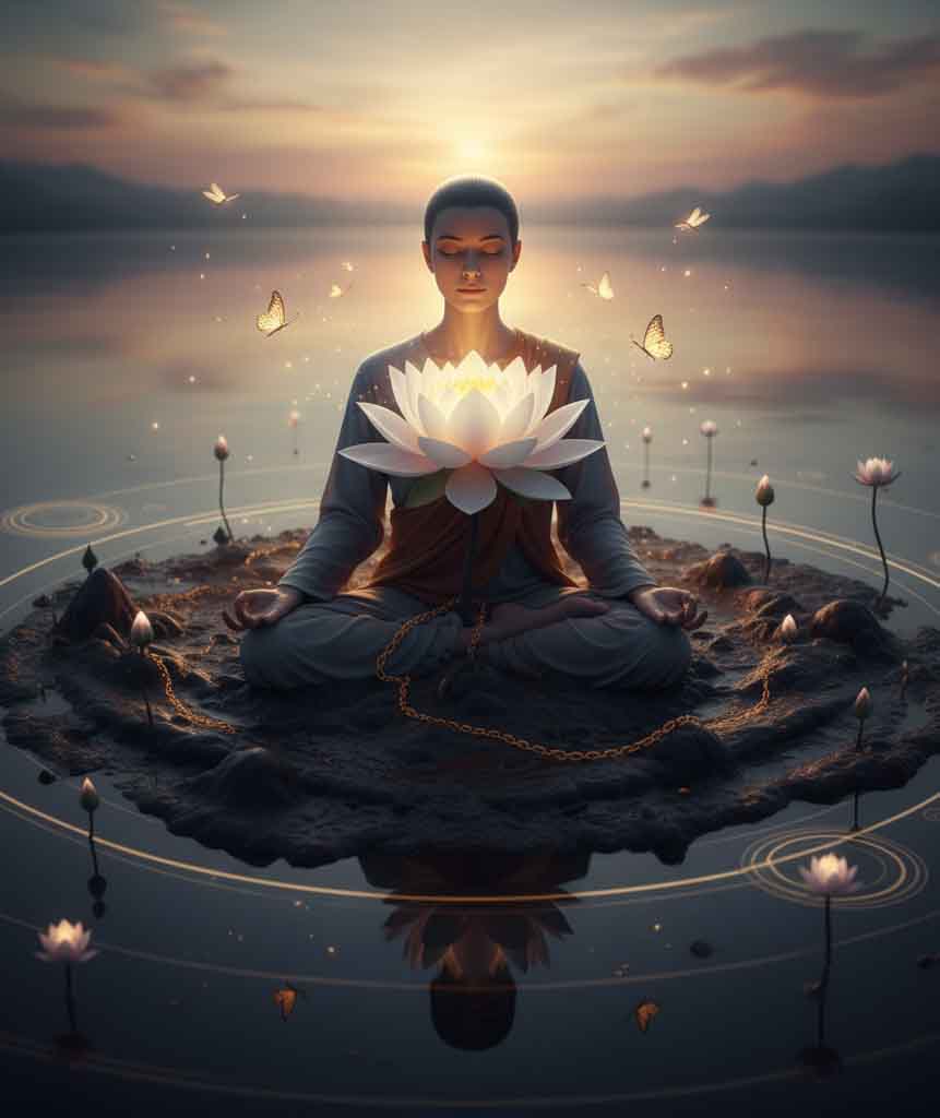 고요히 앉아 있을 수만 있다면 끝단 이미지