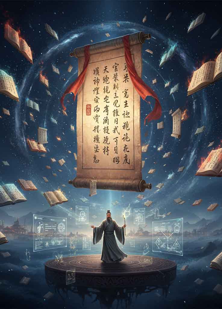 고문진보 책 끝단 이미지