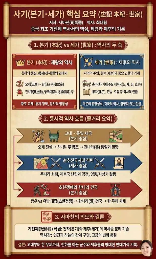 사기(본기 세가) 인포그래픽
