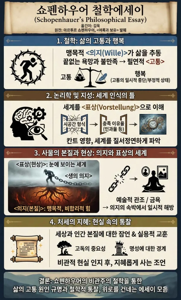 쇼펜하우어 철할에세이 인포그래픽