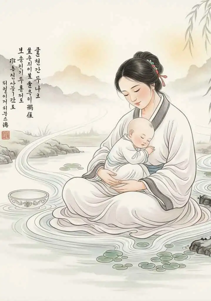 세상이 어머니 품처럼 될 수 없는가 끝단 이미지