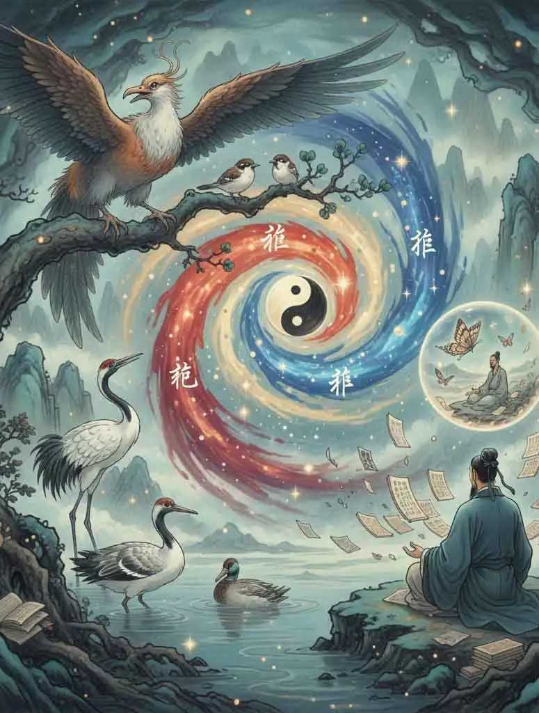 학의 다리가 길다고 자르지 마라 끝단 이미지