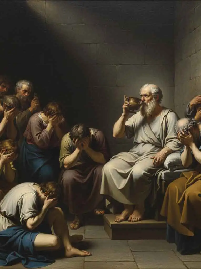 소크라테스의 변명 끝단 이미지