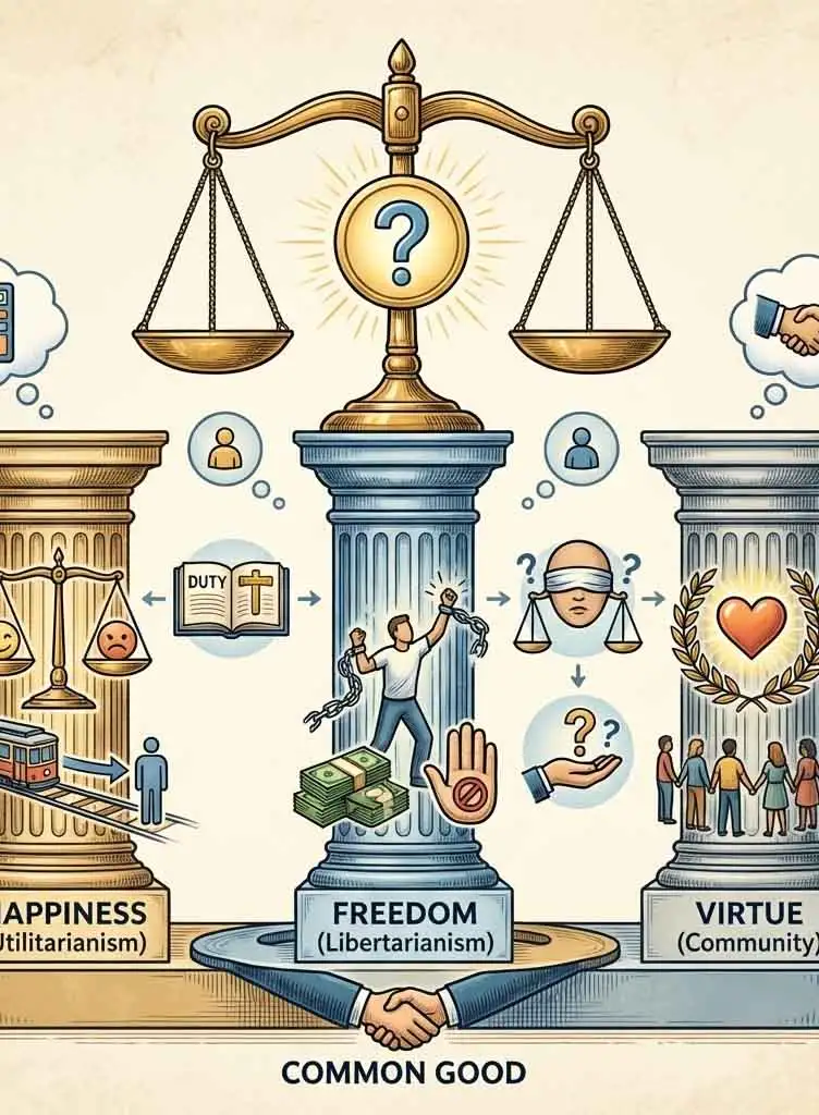 정의란 무엇인가 끝단 이미지