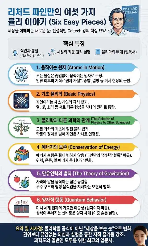파인만의 여섯가지 물리 이야기 인포그래픽-1
