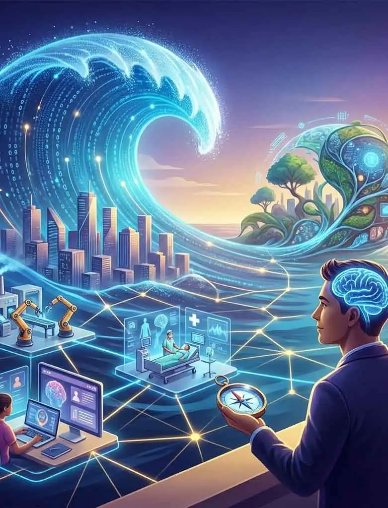 AI 다음 물결 끝단 이미지