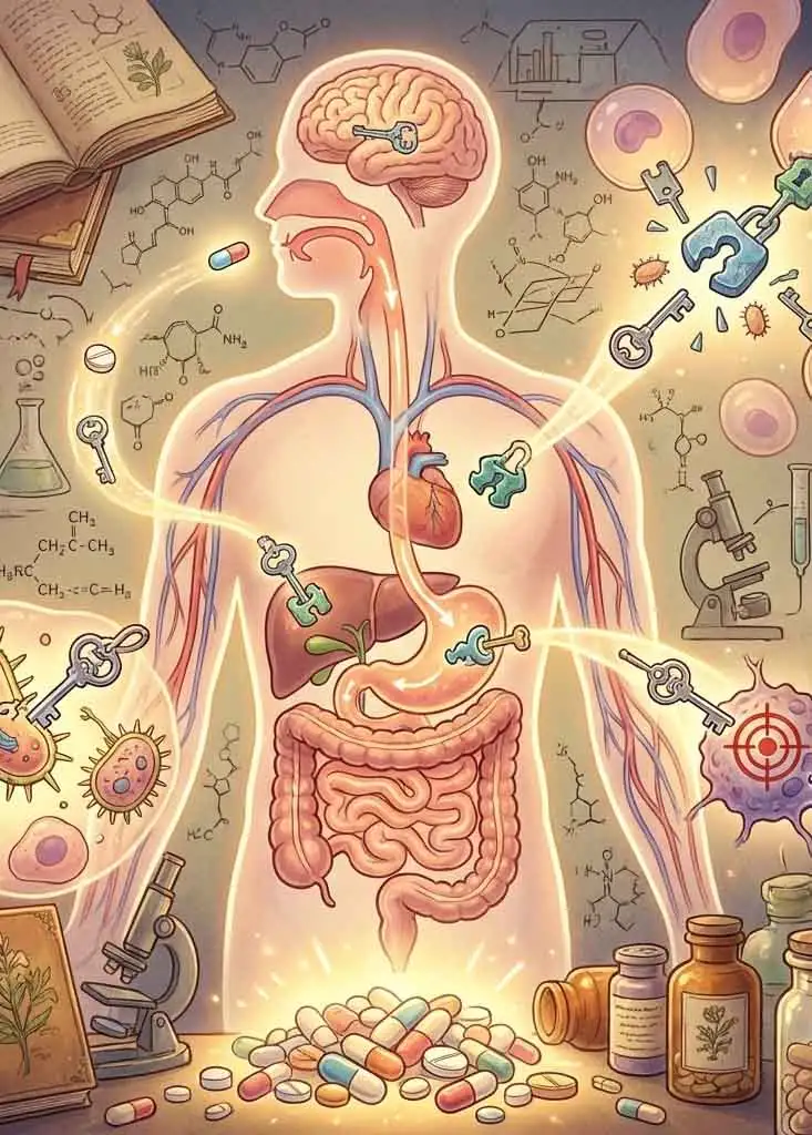 약이 듣는 이유를 과학으로 쉽게 설명했다 끝단 이미지