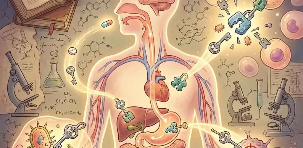 약이 듣는 이유를 과학으로 쉽게 설명했다 표지 이미지