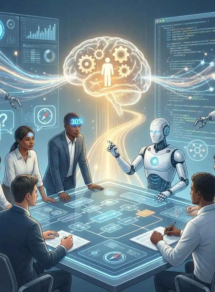 AI 나를 위해 일하게 하라 끝단 이미지