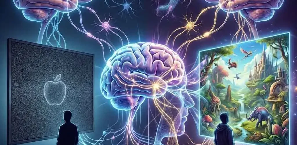 상상하는 뇌 표지 이미지