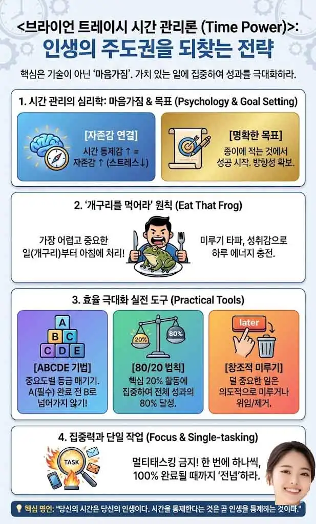 브라이언 트레이시 시간 관리론 인포그래픽-1