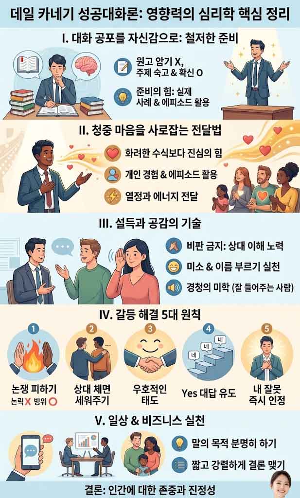 데일 카네기 성공대화론 인포그래픽-1