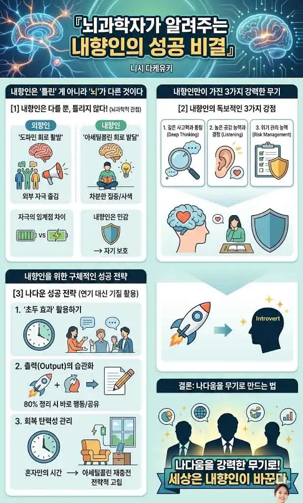 뇌과학자가 알려주는 내향인의 성공 비결 인포그래픽-1
