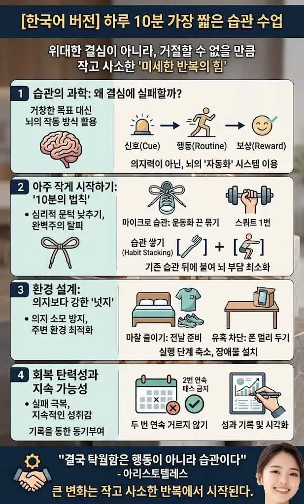 하루 10분 가장 짧은 습관 수업 인포그래픽-1