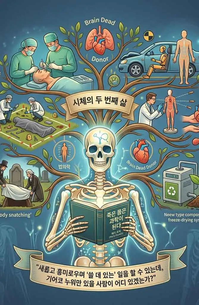죽은 몸은 과학이 된다 끝단 이미지