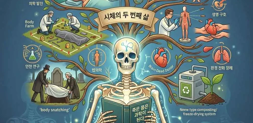 죽은 몸은 과학이 된다 표지 이미지