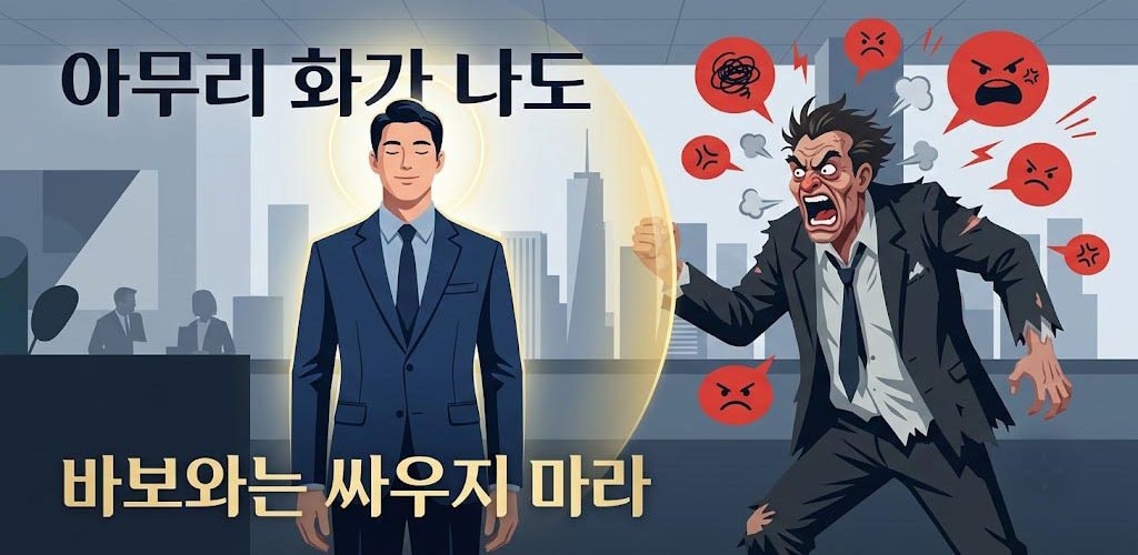 아무리 화가 나도 바보와는 싸우지 마라 표지 이미지