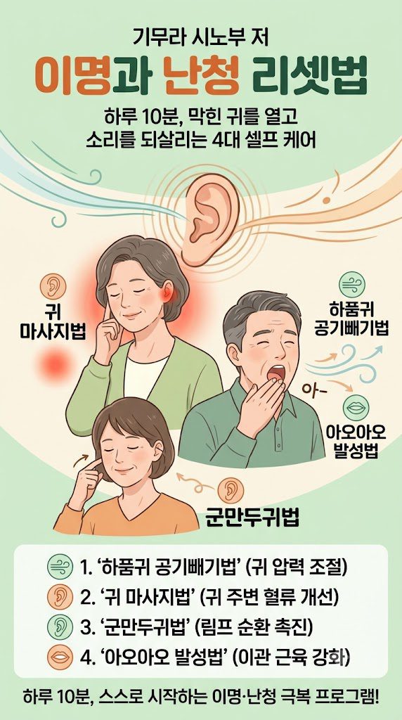 '이명과 난청 리셋법 끝단 이미지